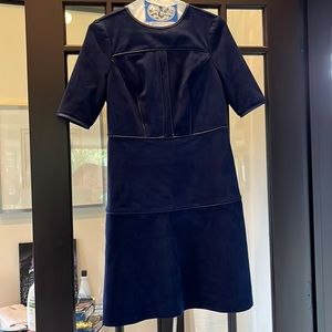 XS blue suede dress from guess